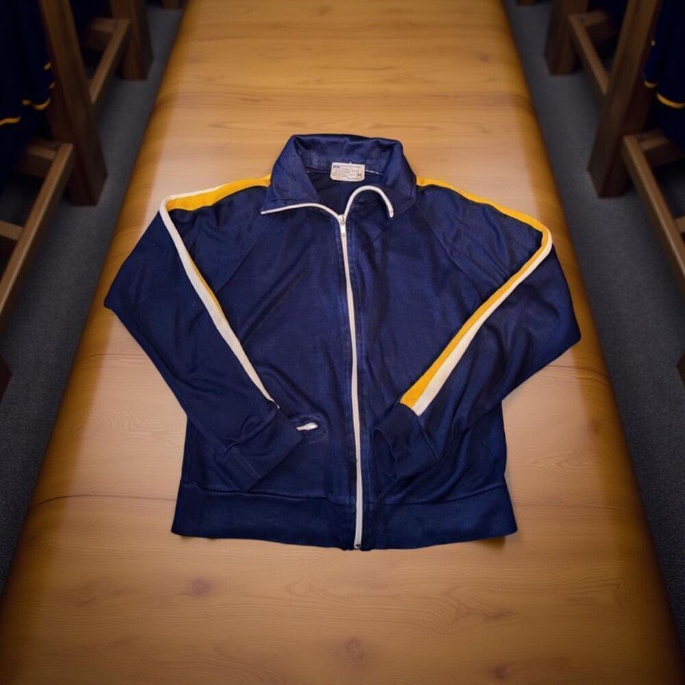 Vintage Boys JC Penny Polyester Track Jacket Size Medium